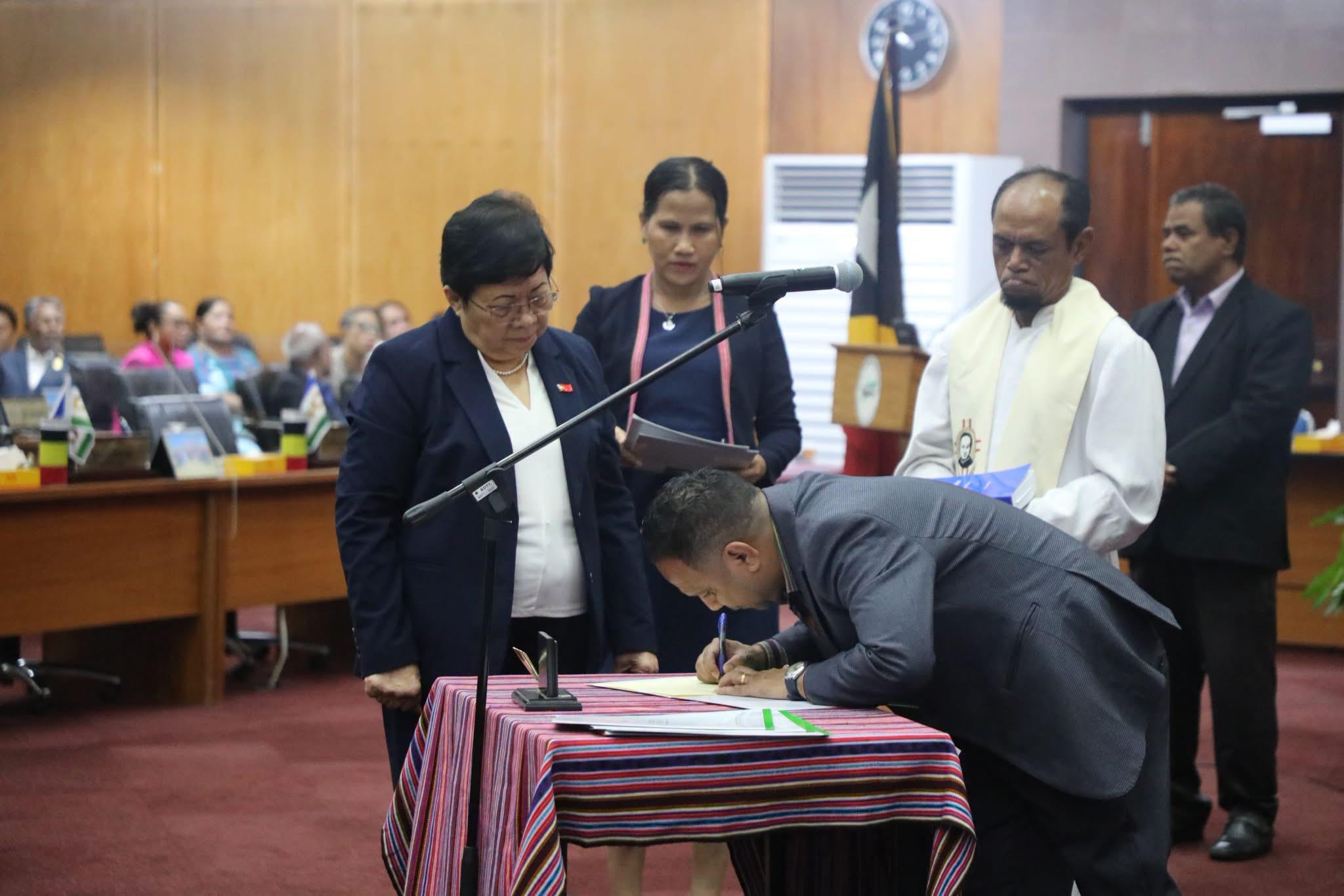 PPN fo Pose ba Presidente no Membru CNE Foun ba Mandatu Tinan Lima nian